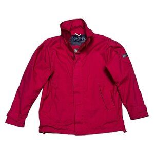 GANT Navigator 12M Designer Waterproof Rain Jacket Red - Mens Small